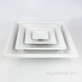 Sistemas HVAC T-Bar Steel White 4 Cono Diffuser